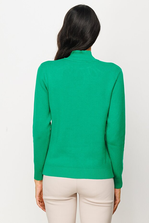 ON Dik Yaka Pencereli Triko - 4