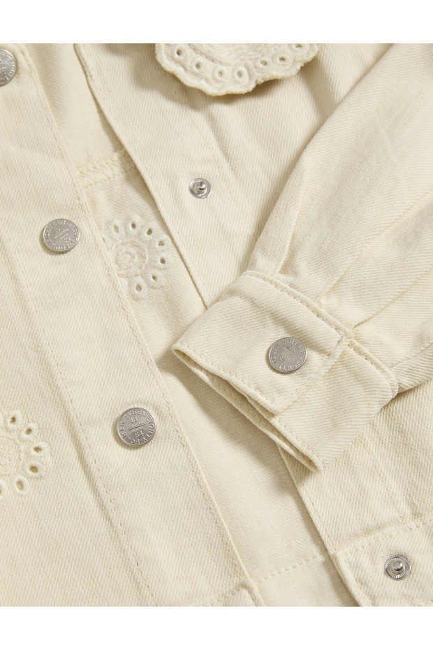 Denim İşlemeli Ceket (2–8 Yaş) - 3