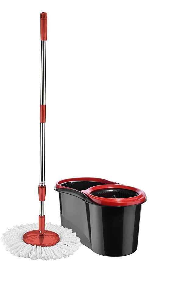 ART CLEAN cotton rotating mop, 360 degrees with telescopic handle and bucket with wringer, 13L capacity - 1