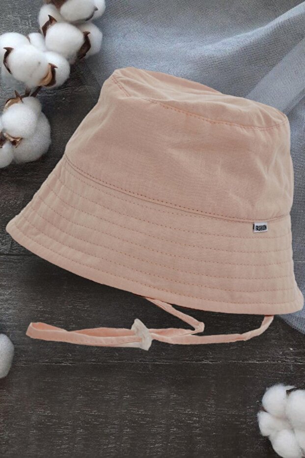 100% Cotton Tie-Up Fisherman Baby Hat 7034