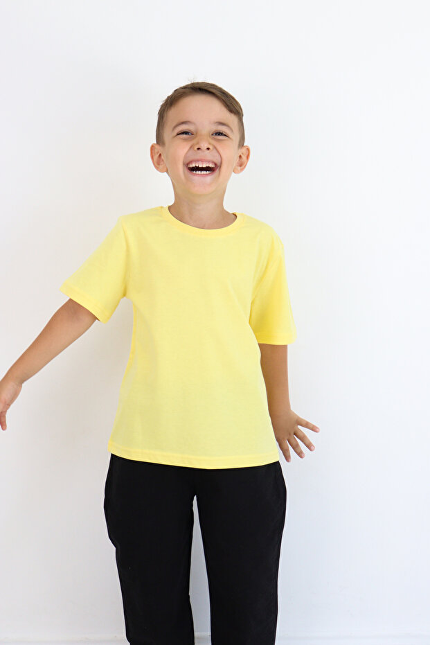 Unisex Basic Baskısız Tişört - 5