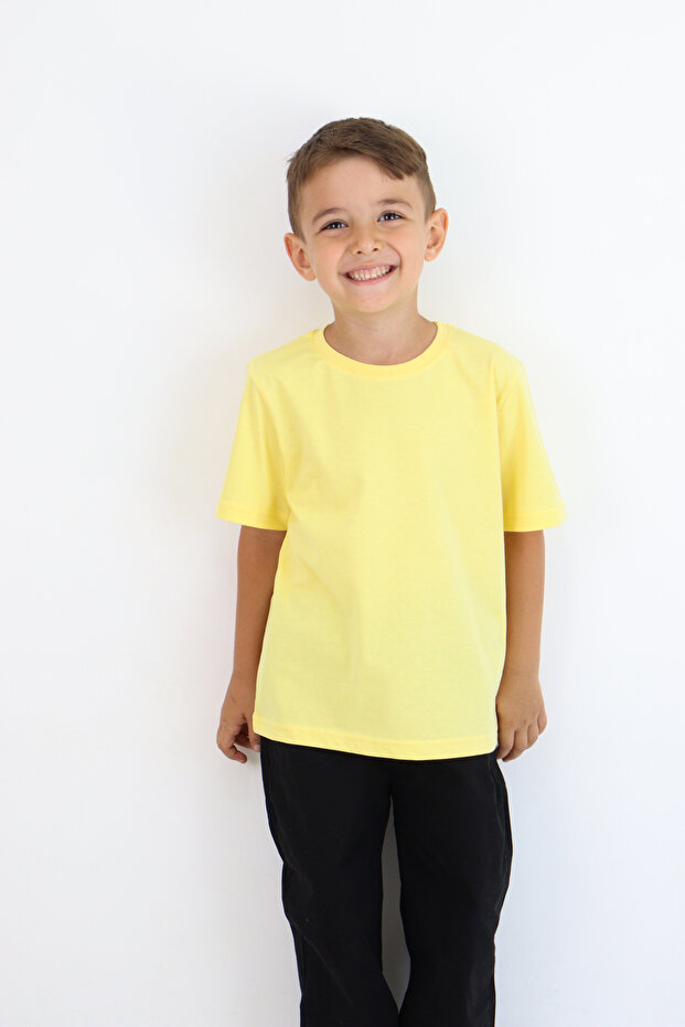 Unisex Basic Baskısız Tişört - 1