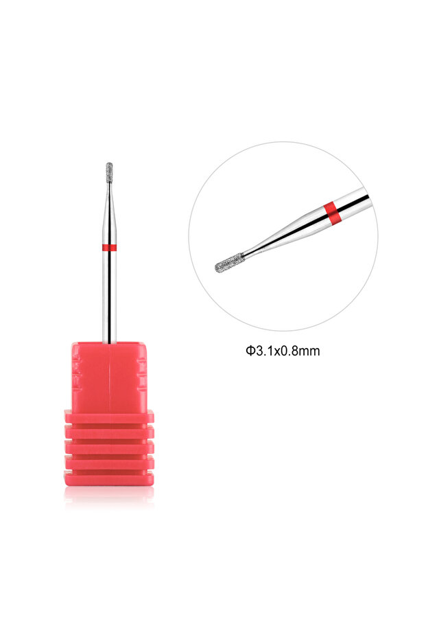 TP-CN01503D-F Cuticle Clean Nail Drill Bit 3/32'' Safety Diamond Nail Bit Under Nail Cleaner for Dea