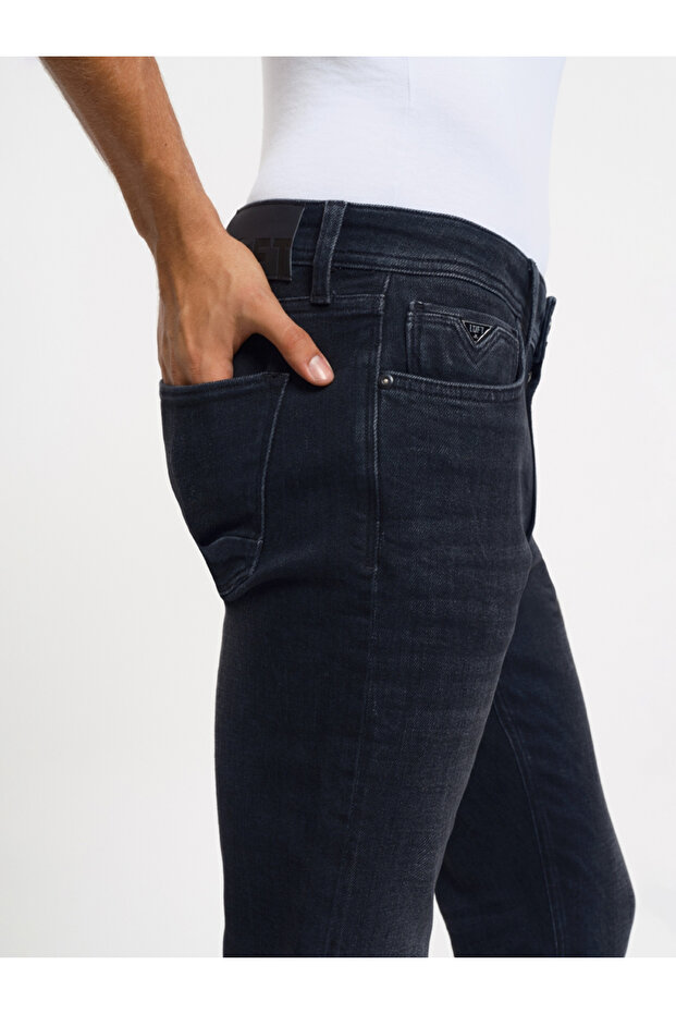 Ανδρικό τζιν παντελόνι Terrybrown Slim Fit Dark Navy Blue LF2034750 - 4