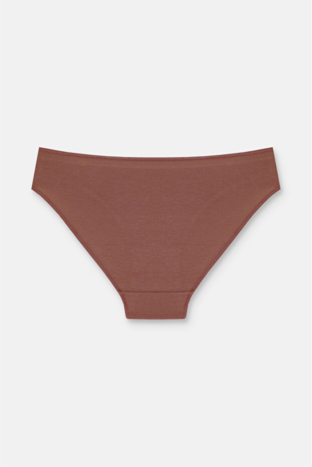 3'lü Pamuklu Basic Normal Bel Slip Külot - 6
