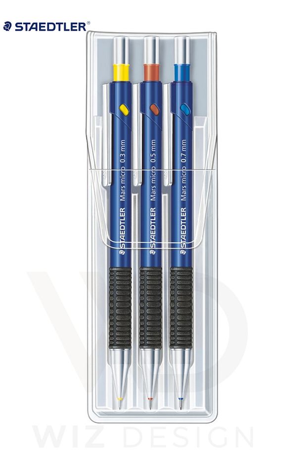 Mars Micro Mekanik Kurşun Kalem 3`lü Set 0.3-0.5-0.7 mm - 1