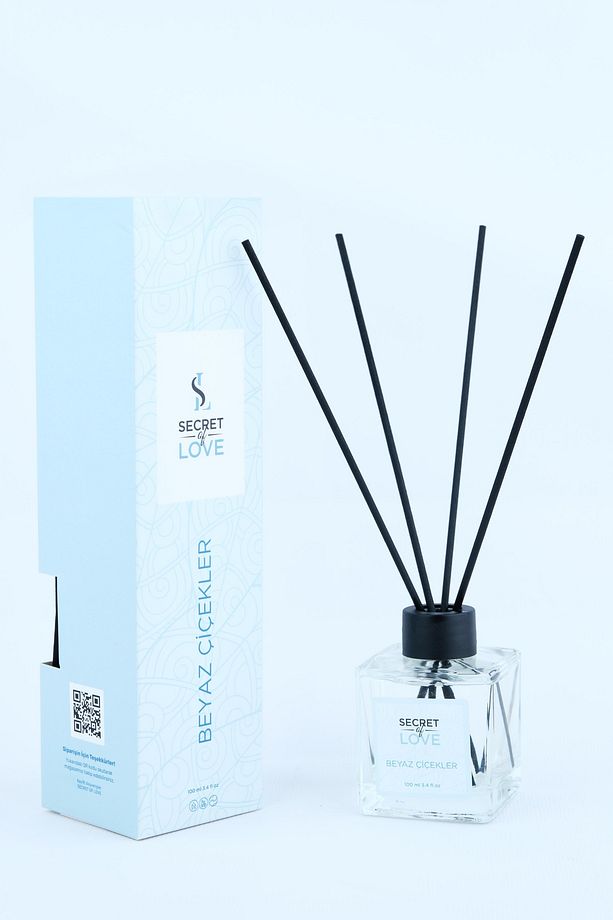 BEYAZ ÇİÇEKLER ÇUBUKLU ODA KOKUSU 100 ML - 7
