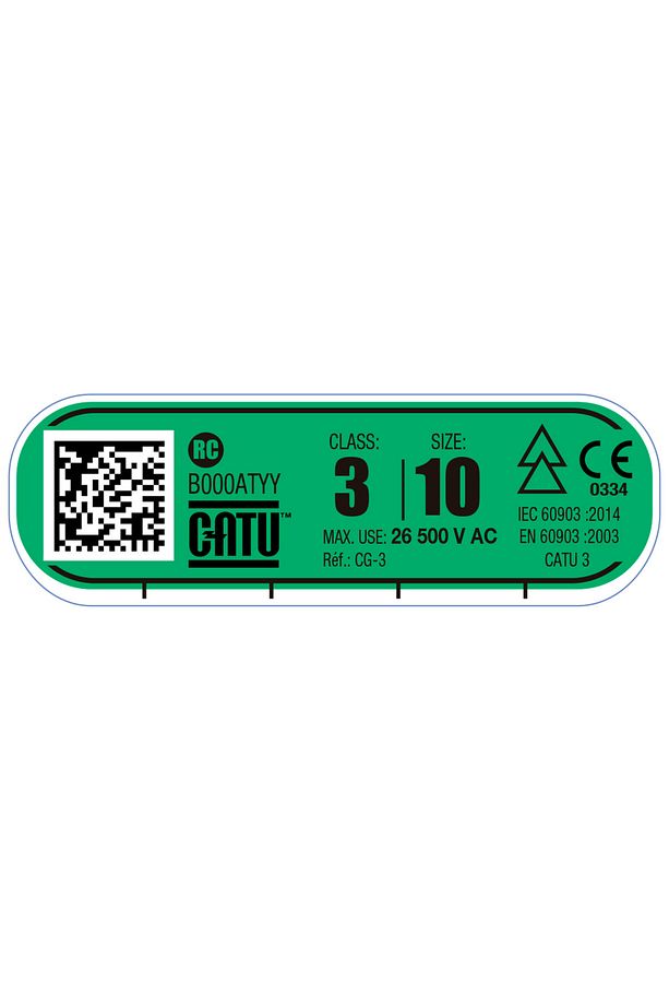 Class 3 Izole Elektrikçi Eldiveni 26500v Ac Test 30000v Dc – Elektriksel Koruma Eldiveni - 2