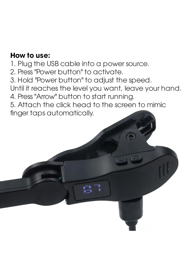 Smart Tap Auto Screen Clicker – Portable Usb Screen Tapping Device For Android, Ios - 6