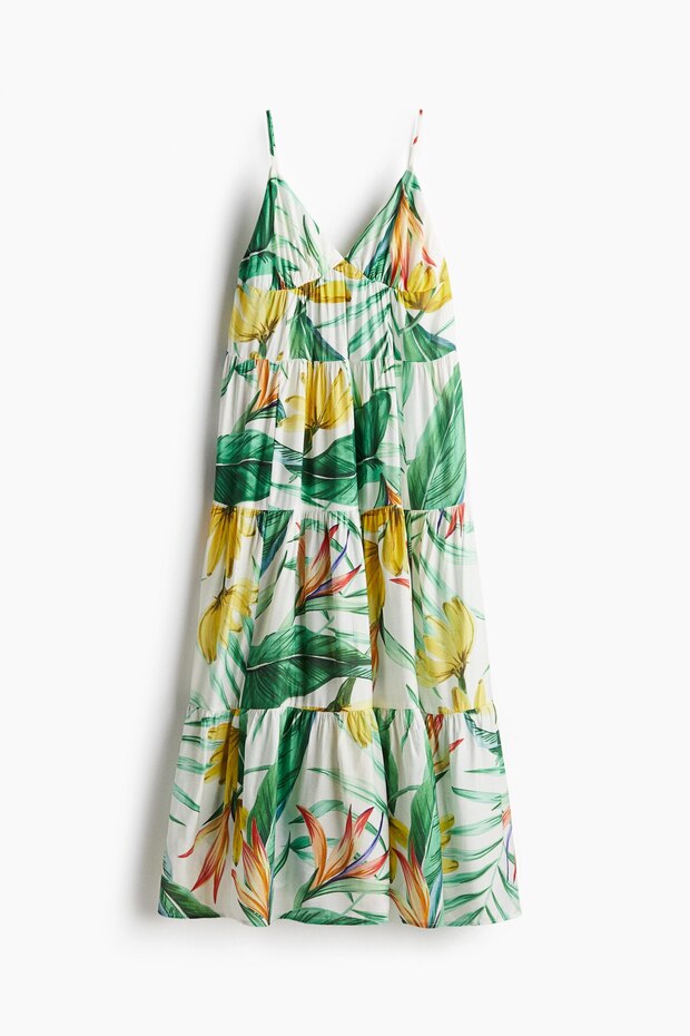 Katlı Maksi Elbise - 5