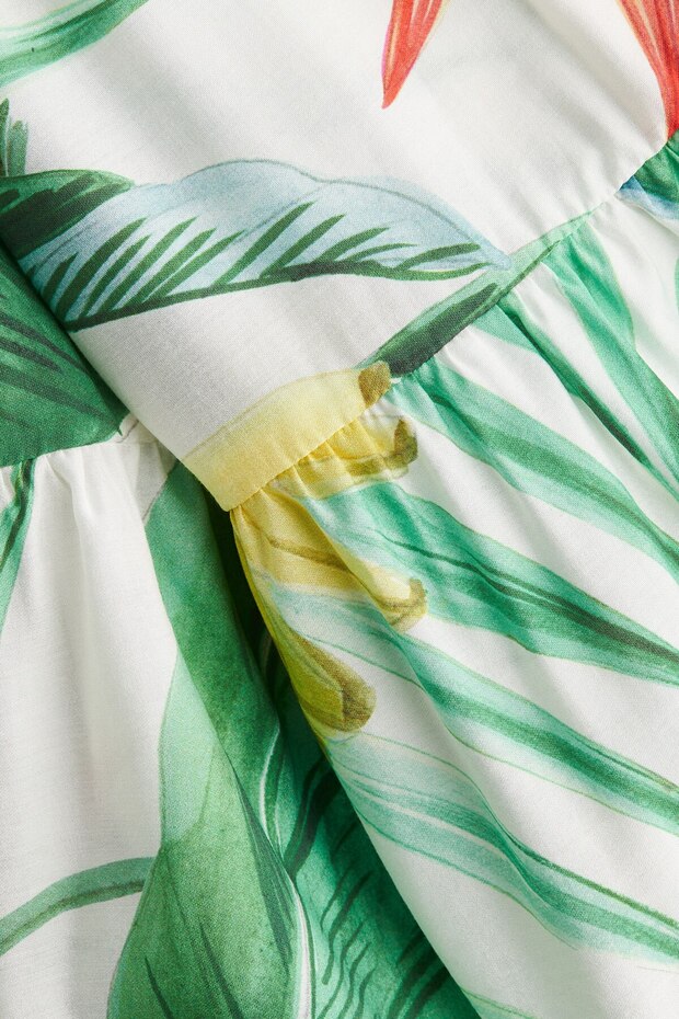 Katlı Maksi Elbise - 7