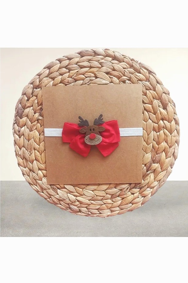 Baby Girl Special Day Headbands with Bow and Deer Felt Decoration Baby Accessory