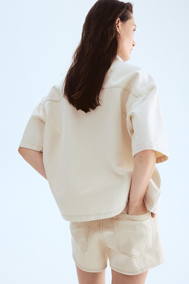 Oversize Kot Gömlek - 6