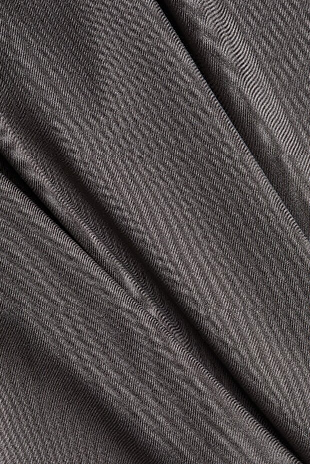 Drapeli Bedene Oturan Maksi Elbise - 6