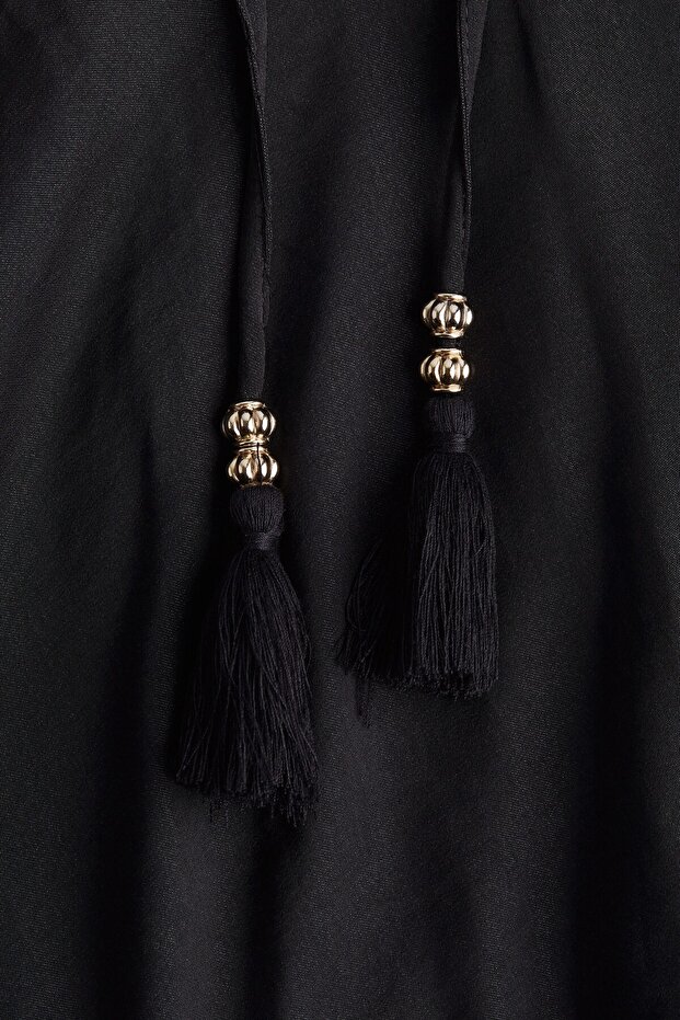 Büzgü Bağlı İnce Şort - 5