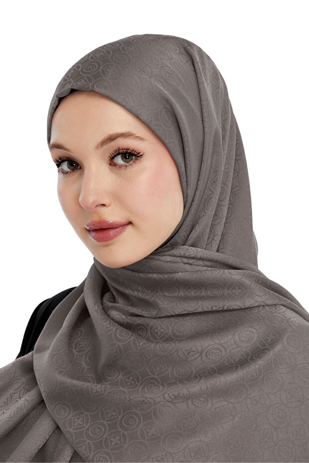 Monogram Star Desen Şal - Bej - 6