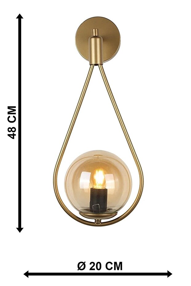 Damla Aplik Bal Cam 2 Adet - 3