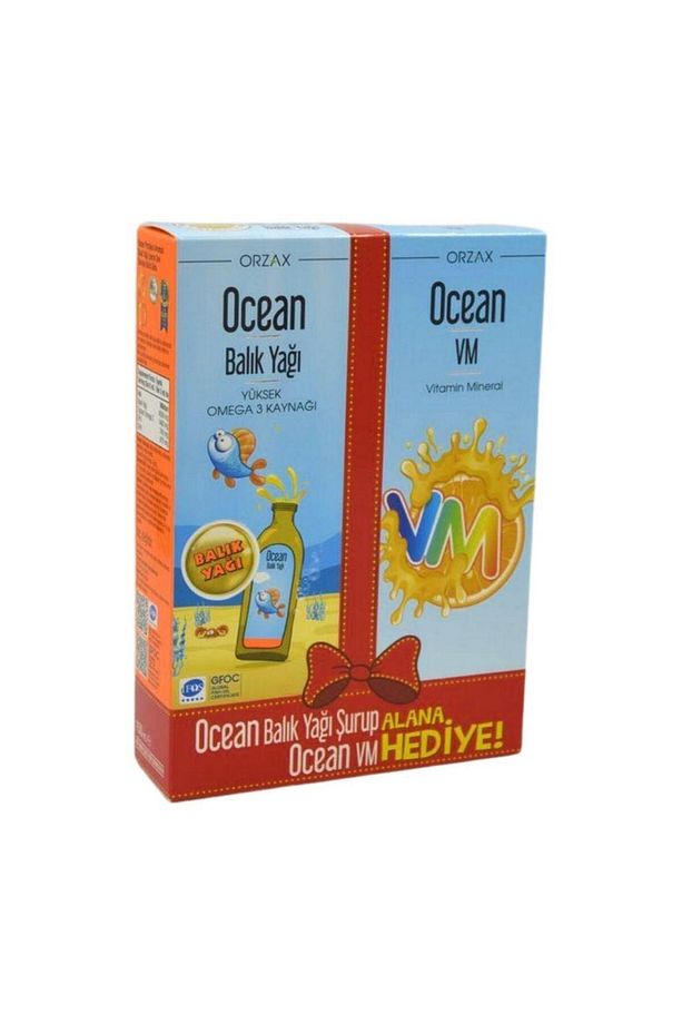 Portakallı Balık Yağı Şurubu 150 ml Vm Şurup 150 ml Hediye - 1