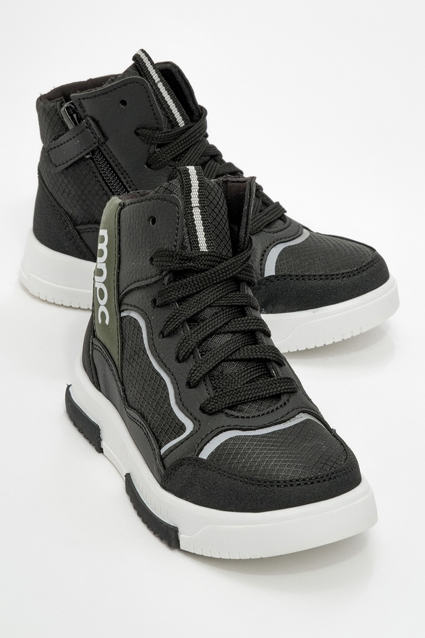Erkek Çocuk Siyah Anatomik Sneaker Bot - 5