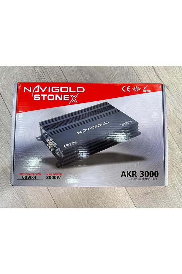 Akr-3000 4kanal Profesyonel Oto Amfi 3000wat 4ohm 4x60w-2 Ohm 4x90w Rms Power Anfi Ampilifaktör - 1