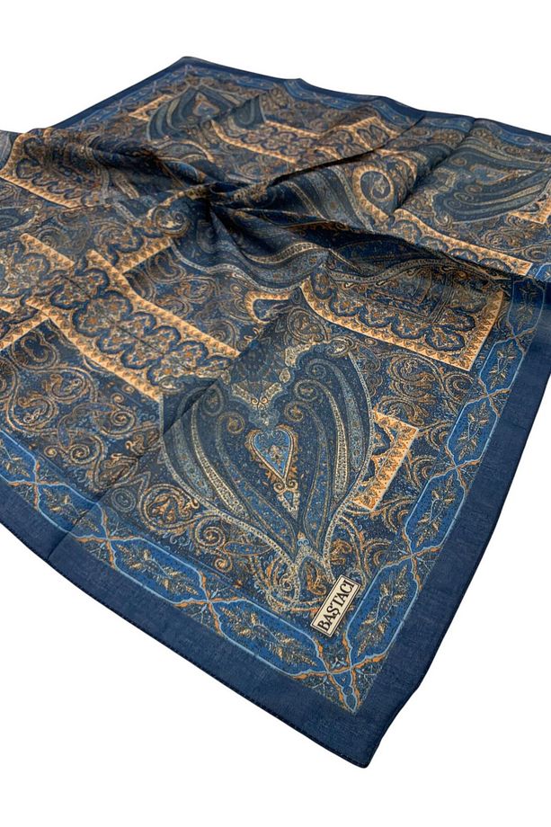 BAŞTACI KOKULU SOFT 0231 LACİVERT EŞARP - 1
