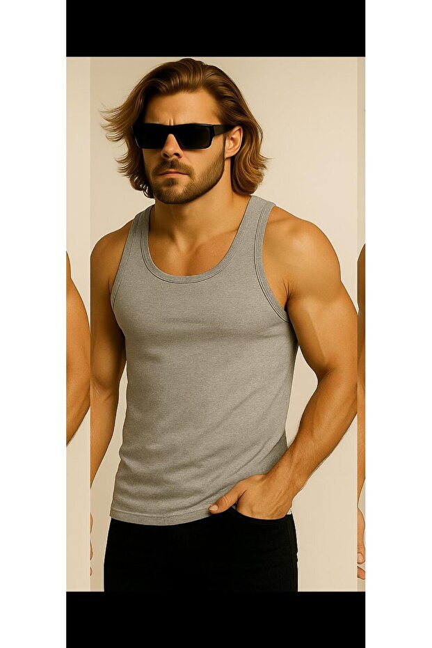 قميص داخلي رجالي قطن ممشط 3 قطع - 1