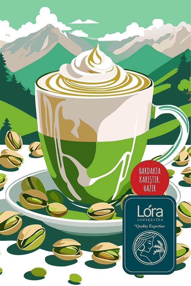 400g Caffe Latte Antep Fıstıklı - Enfes Içim - Hazır Cafe Latte Kahve - Sadece Karıştır - 3