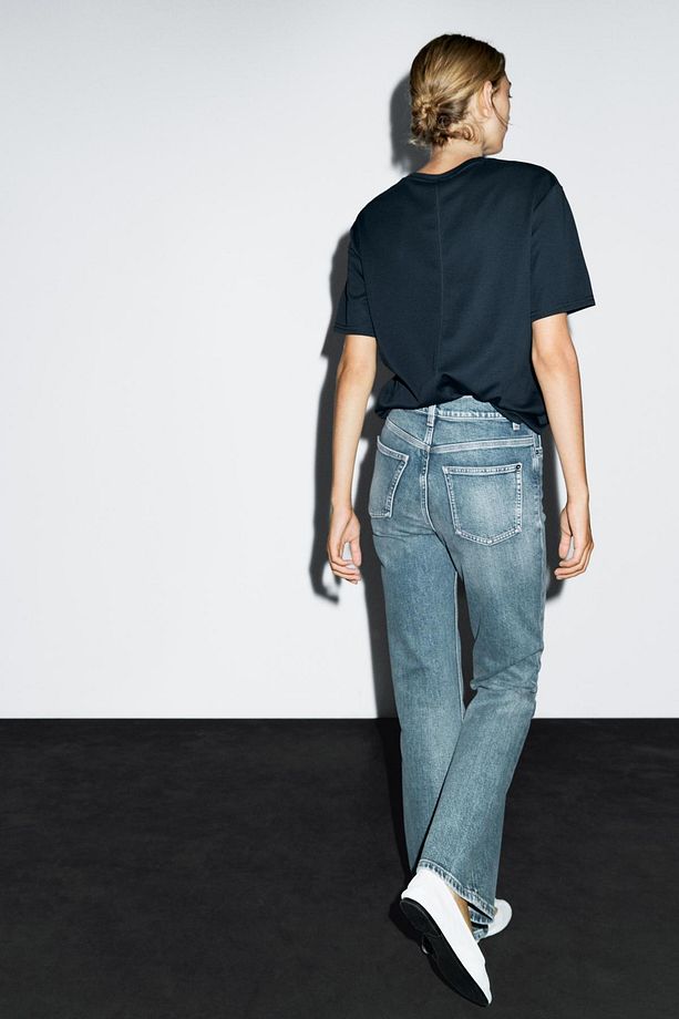 Yüksek bel bootcut jean - 4