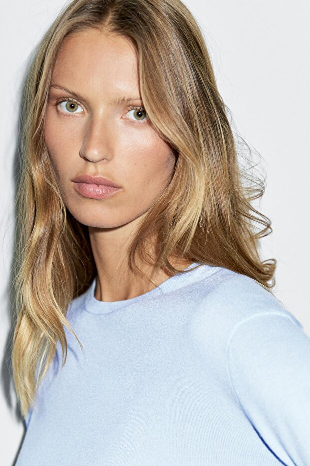 Bisiklet yaka yünlü triko kazak - 4