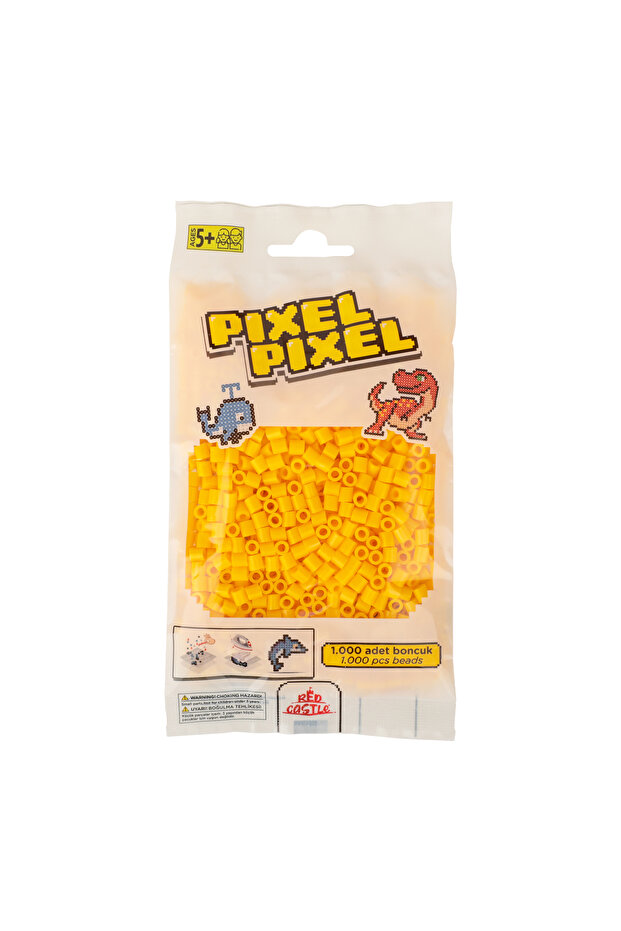 1000 Midi Beads (Yellow Inside Melon)-melon Yellow Activity Beads (1000 Pcs)
