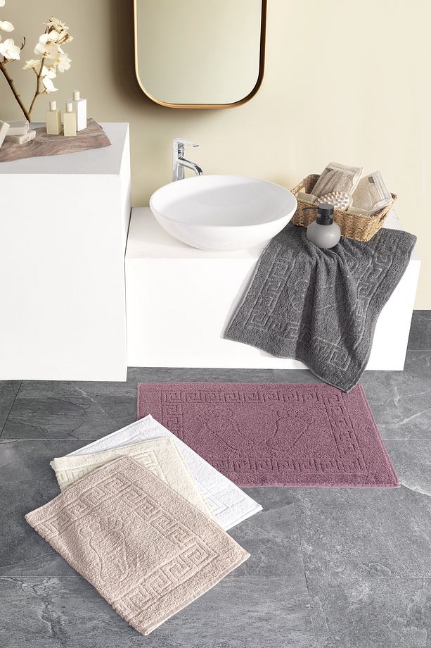 Pina Ayak Havlusu 5'li Havlu paspas seti | Banyo Paspası | Havlu | Ayak Havlusu - 3