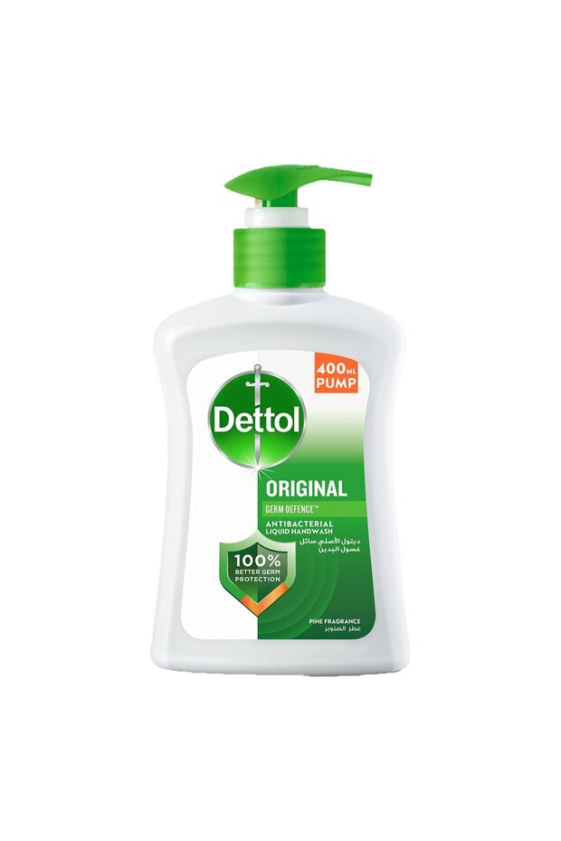 Handwash Liquid Soap Original Pump Pine Fragrance 400 ml Kills 99.9% Germs, Deep Cleaning & Fresh
