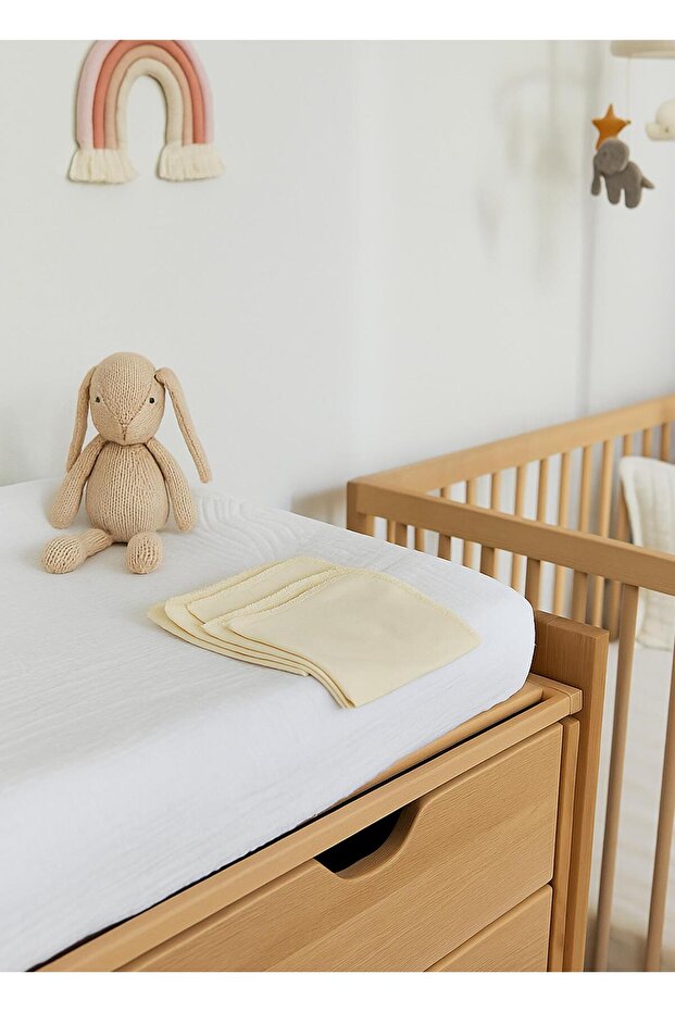 Organik Basic 4'lü Ağız Mendili Natural - 1