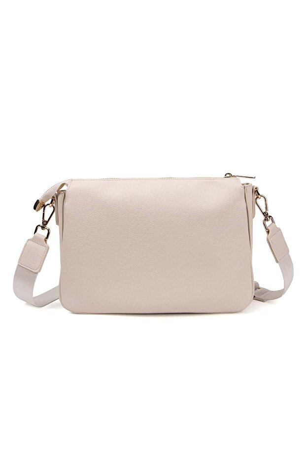 Kadın Omuz Çantası - Krem - 3