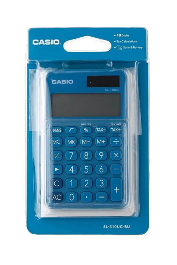Sl-310uc-bu Cep Tipi 10 Hane Mavi Hesap Makinesi - 6