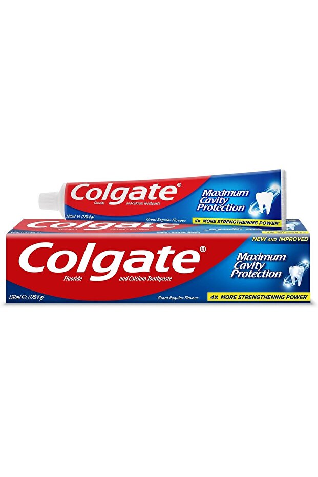 T.p 120 ml Maximum Cavity Protection 1874 --- كولجيت ماكسيموم كافيتي بروتكتيون 120 مل