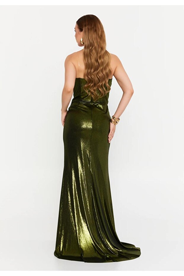 6119SIM SİMLİ ELBİSE - 4