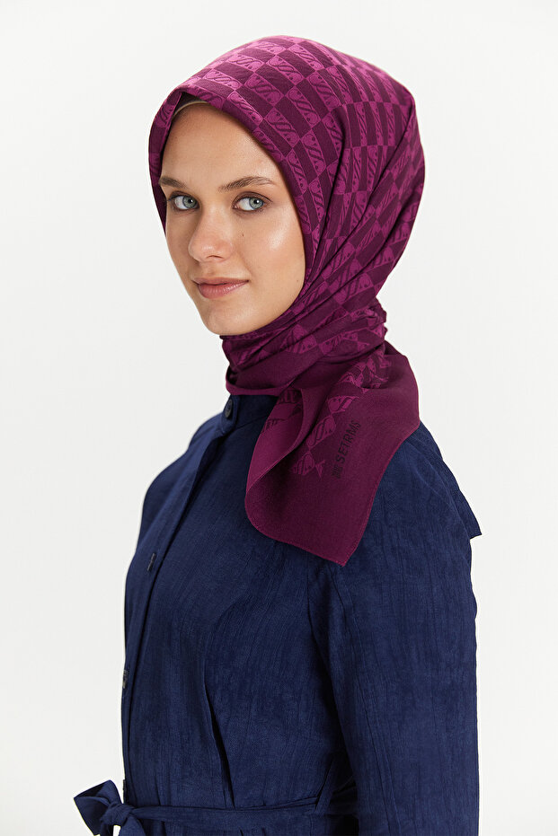 SS Logolu Monogram Eşarp - 2