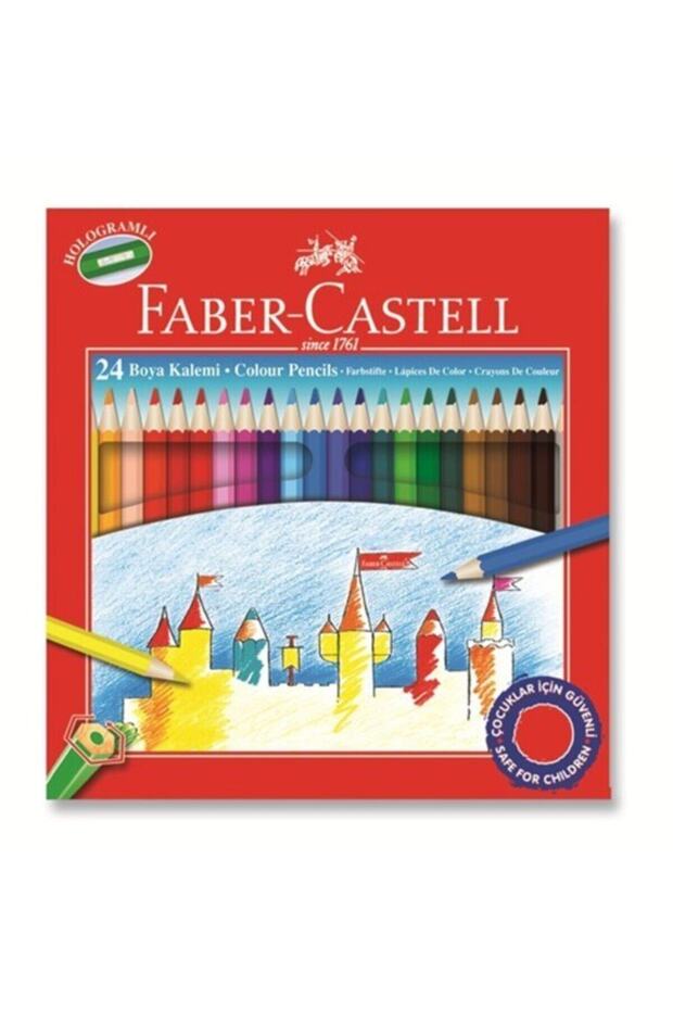 Faber-castell Cardboard Box Dry Paint Pen 24 Colors Full Size