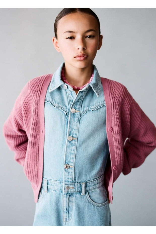 Uzun denim tulum - 6