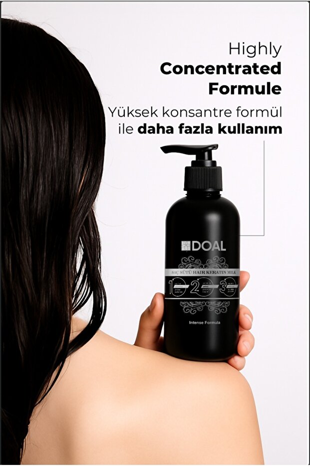 Güçlendirici, Besleyici Ve Onarıcı Saç Bakım Sütü Keratin & Biotin 500 ml Şampuan Hediye - 3