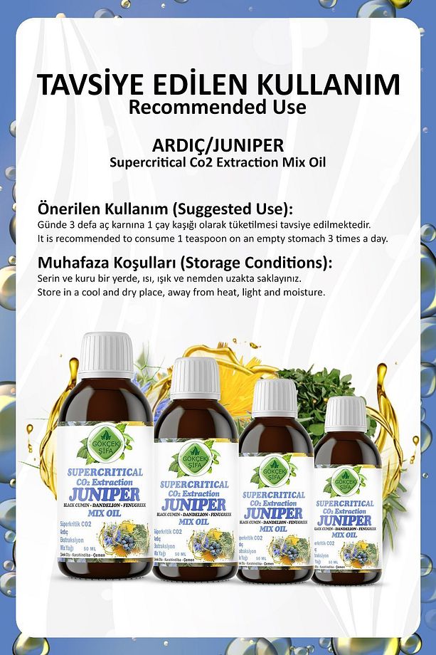 Ardıç Süperkritik Mix Yağı 50 ml (JUNİPER SUPERCRİTİCAL MİX OİL) - 5