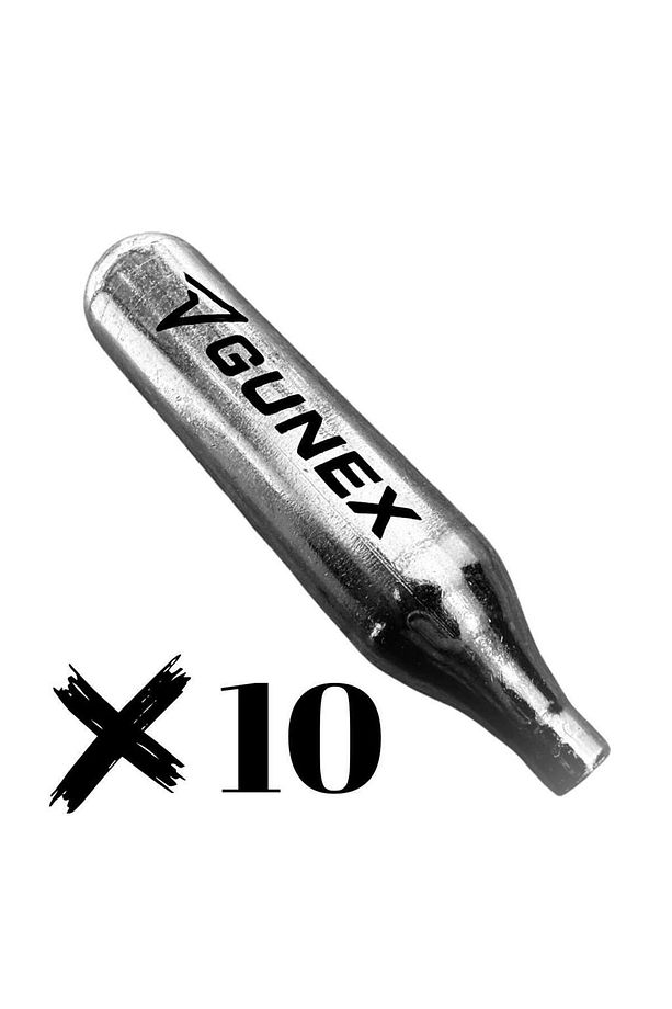 10 Adet Gunex 12 Gr CO2 Havalı T. Tüpü - 1