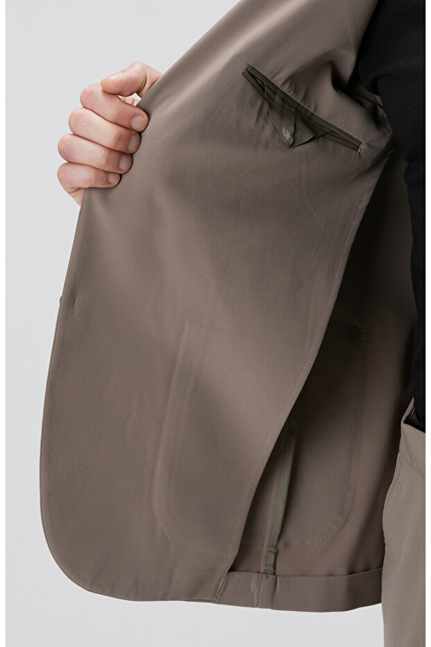 Açık Haki Takım Elbise - 8