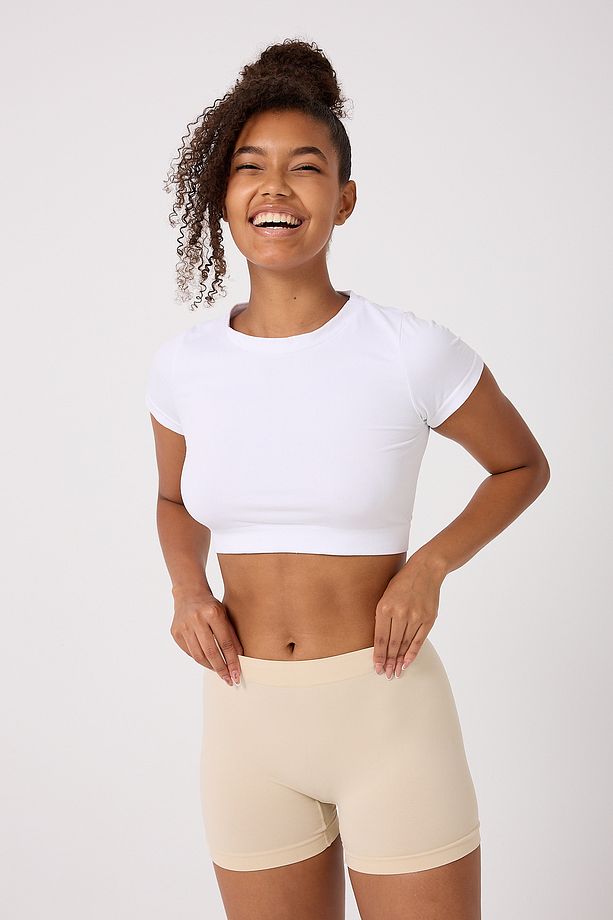 3'lü Kadın Dikişsiz Basic Boxer - 3