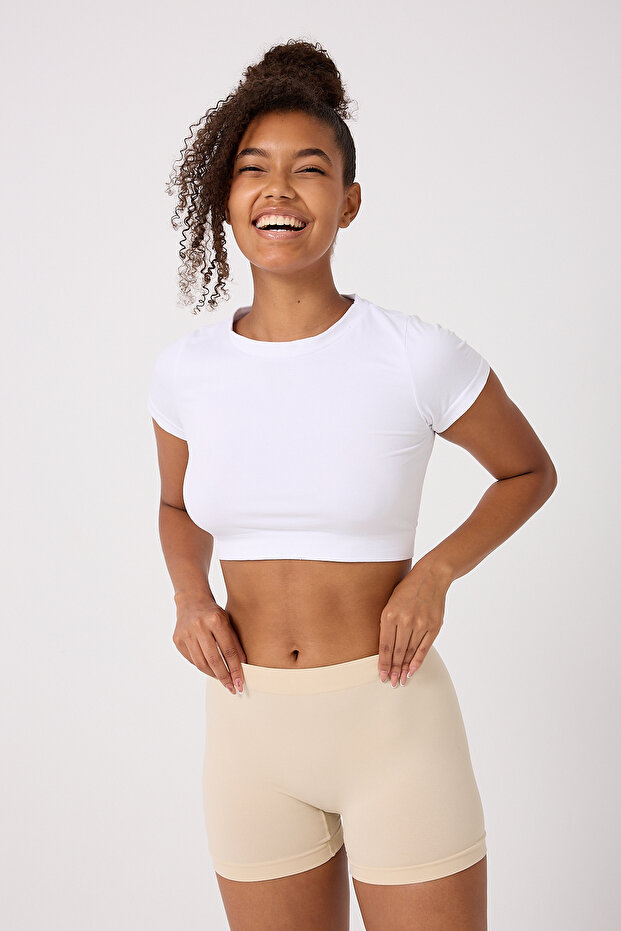 Dikişsiz Basic Kadın Boxer - 1