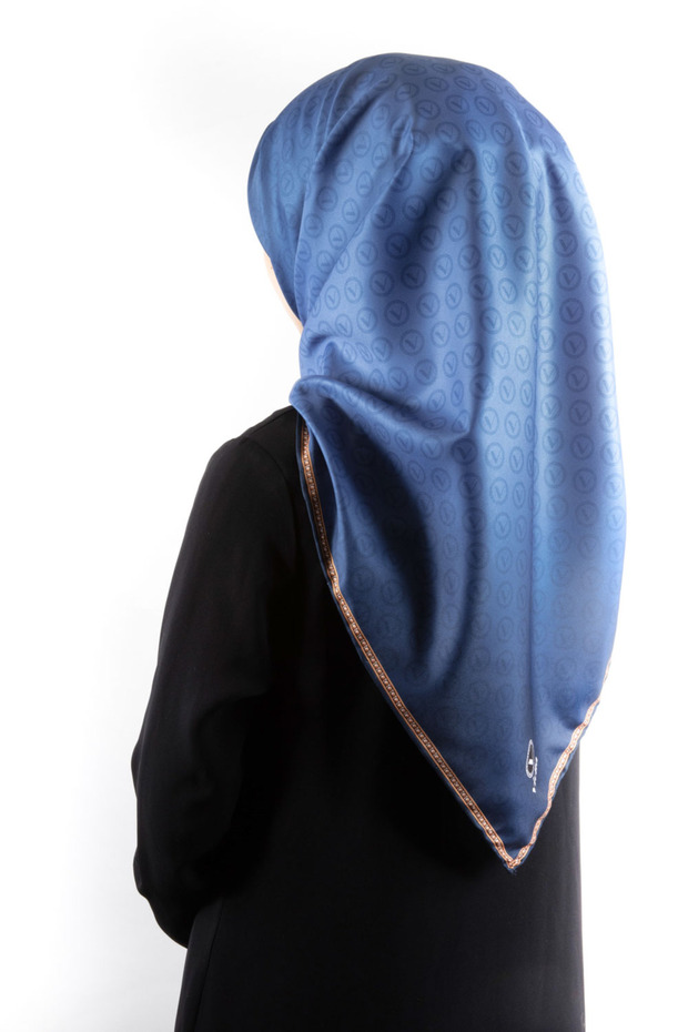Women's Twill Scarf Baby Blue