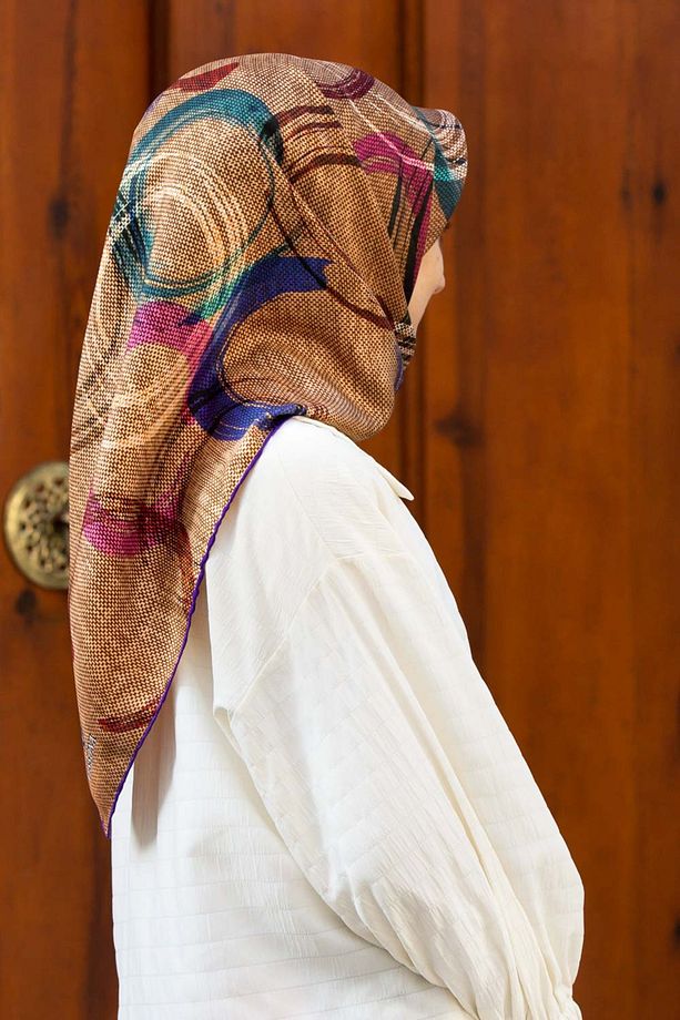 Twill Ipek Eşarp - 1