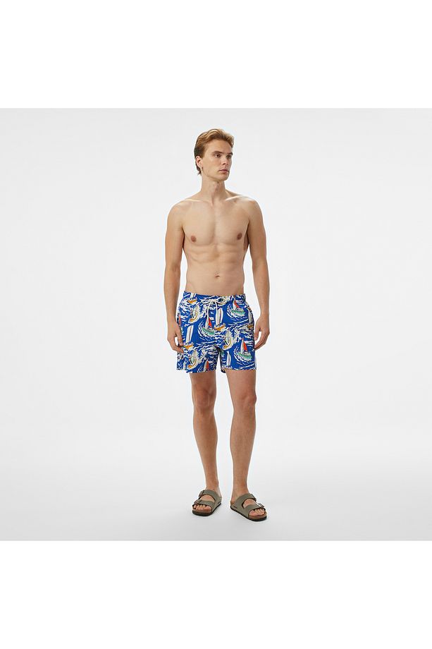 MEDIUM DRAWSTRING PRINT Deniz Şortu - 1