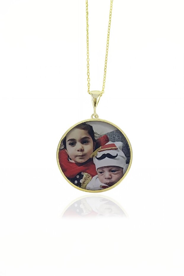 Kişiye Özel Gümüş Resimli Kolye - 2